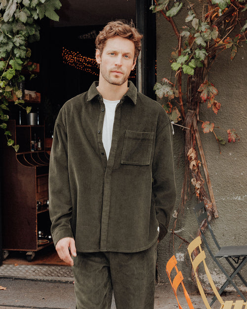 Chemise droite Army foncé Rehane