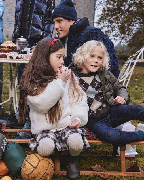 Doudoune réversible Grand Froid enfant Blanc Vali 2.0 Ffur - JOTT - 2