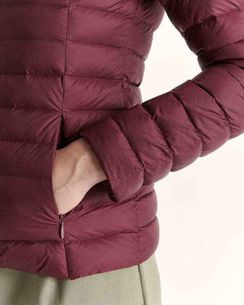 Doudoune légère à capuche Aubergine Cloe - JOTT - 2