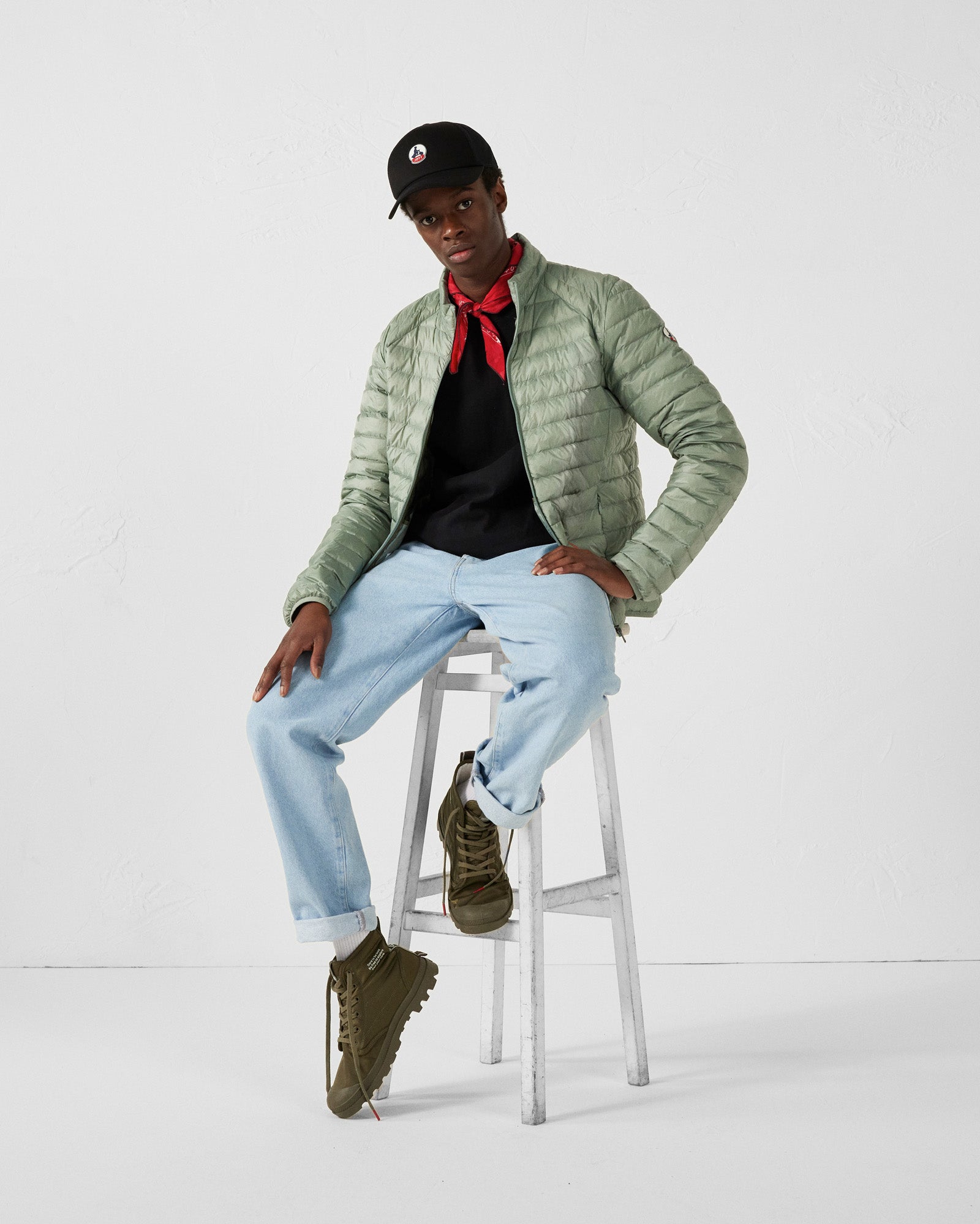 just over the top Doudoune légère Vert minéral Mat Ventes exceptionnelles  Vêtements