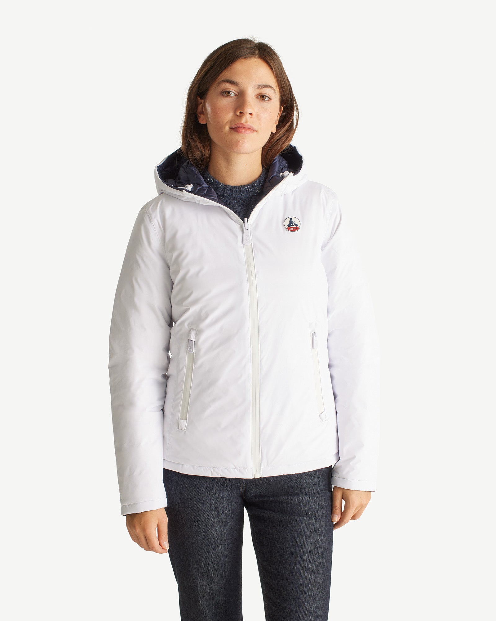 Doudoune reversible Blanc Marine Vienne JOTT