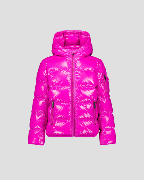 Doudoune enfant Grand Froid laquée Rose électrique Kazan - JOTT - 2