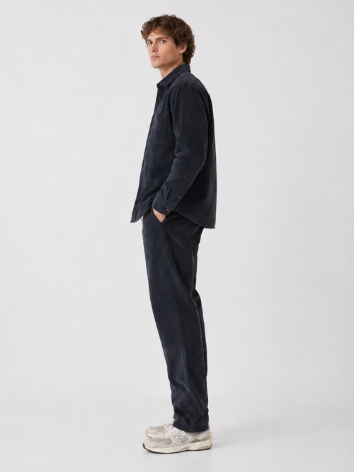 Chemise droite Bleu nuit Rehane