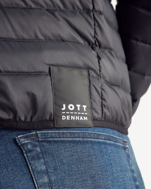 Doudoune légère avec détails en denim noir Flight MNW JOTT x DENHAM - JOTT - 2