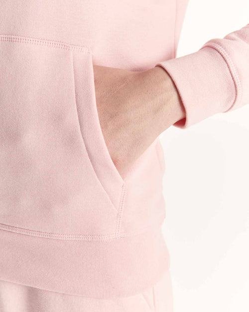 Sweat à capuche en coton biologique Rose pêche Livia - JOTT - 2