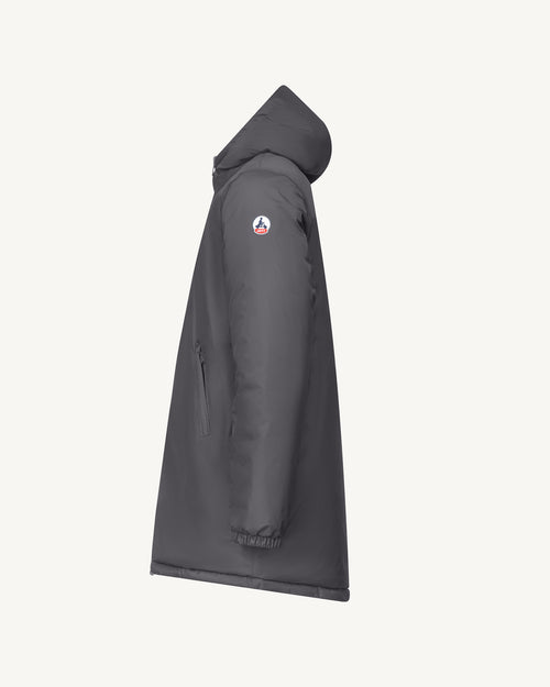 Doudoune longue réversible à capuche Anthracite/Gris souris Amsterdam 2.0 - JOTT - 3