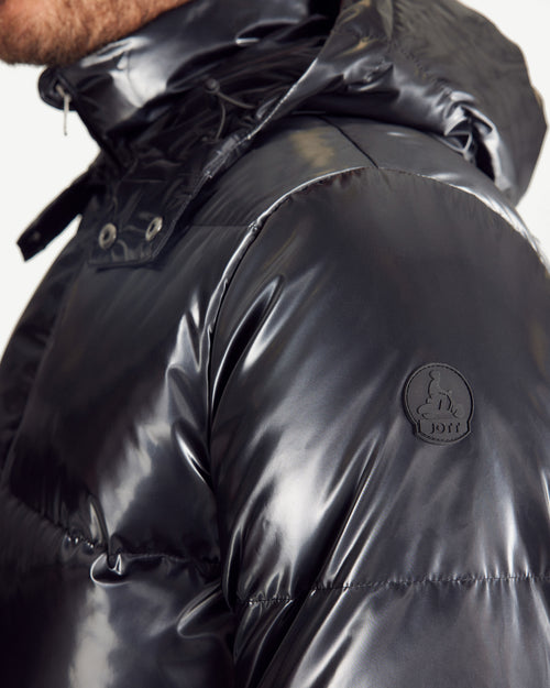 Doudoune Grand Froid nacrée Noir Preston Glossy - JOTT - 2