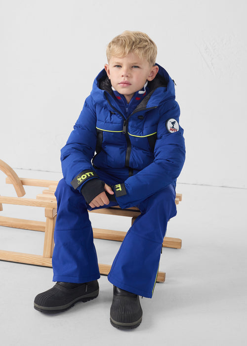 Veste de ski enfant Grand froid Bleu cobalt Cembros - JOTT - 4