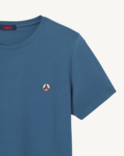T-shirt homme en coton biologique Bleu jeans Pietro - JOTT - 3