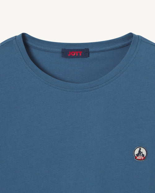 T-shirt homme en coton biologique Bleu jeans Pietro - JOTT - 2