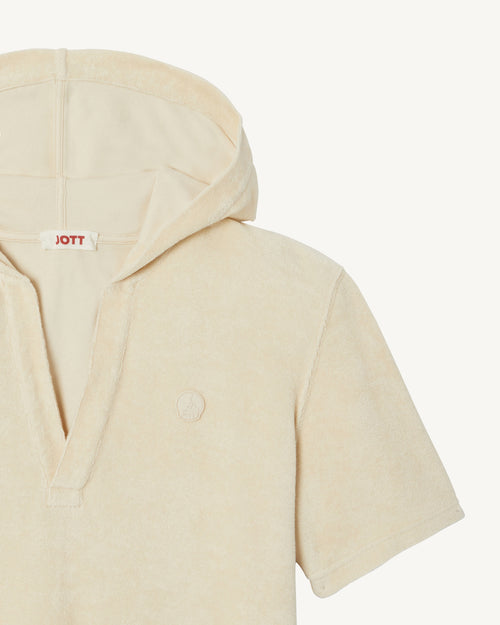 T-shirt à capuche en éponge Argile Vilanova - JOTT - 3