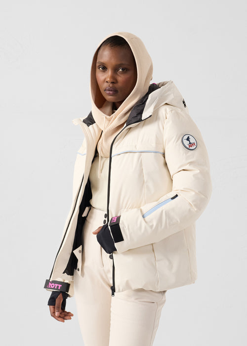 Cagoule en maille Vanille sucrée Combe - JOTT - 4