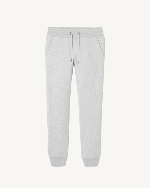 Pantalon de sport femme en coton biologique Gris chiné Valparaiso - JOTT - 2