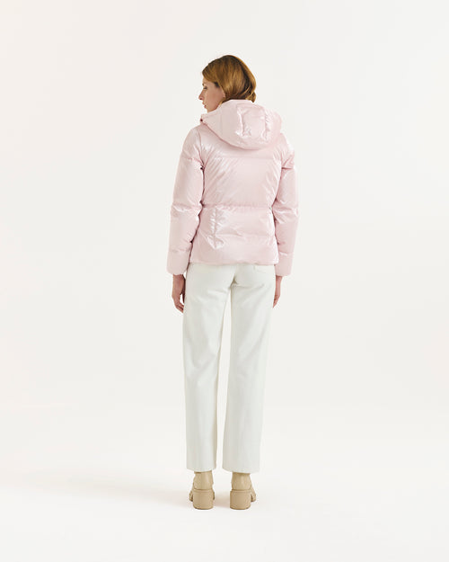 Doudoune Grand Froid nacrée Rose pétale Tanya Glossy - JOTT - 2