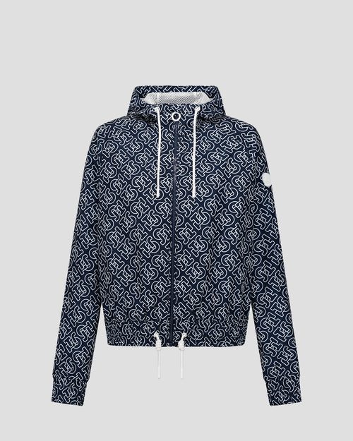 Blouson coupe-vent léger à capuche Mono marine Alize monogram - JOTT - 2