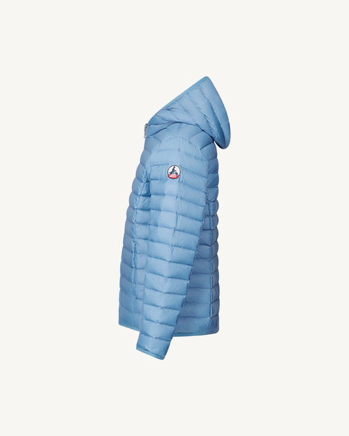 Doudoune légère à capuche enfant Bleu délavé Hugo - JOTT - 2