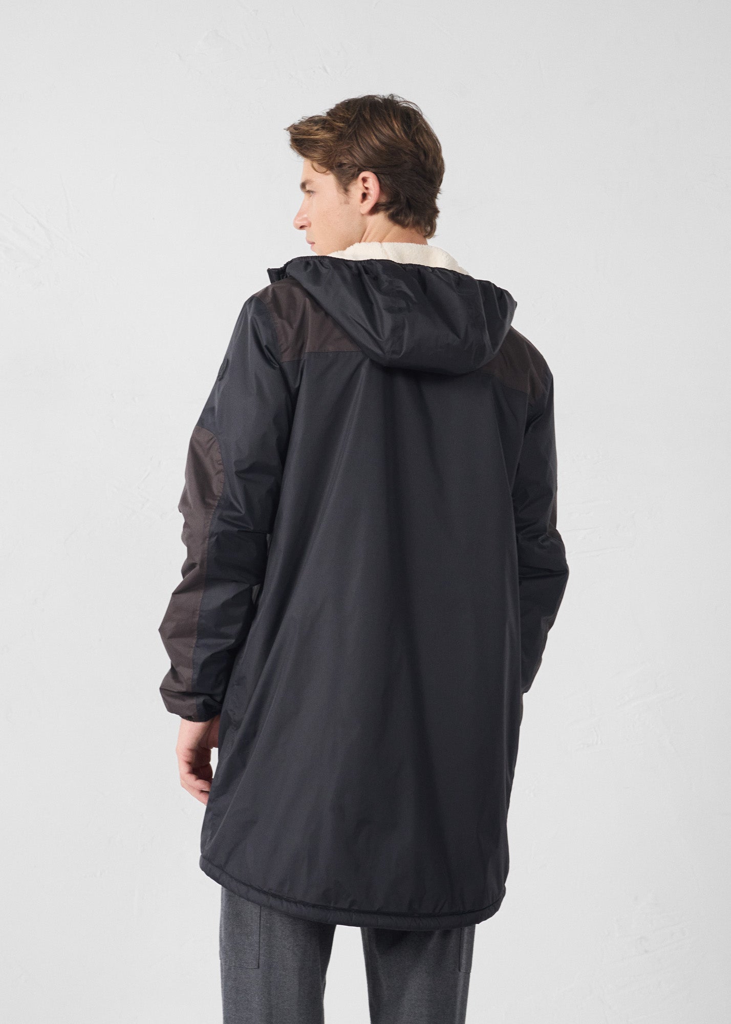 Imperméable sherpa long Noir Hallin sherpa - JOTT - 5