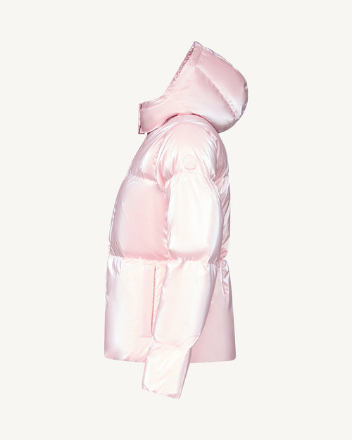 Doudoune Grand Froid nacrée Rose pétale Tanya Glossy - JOTT - 3