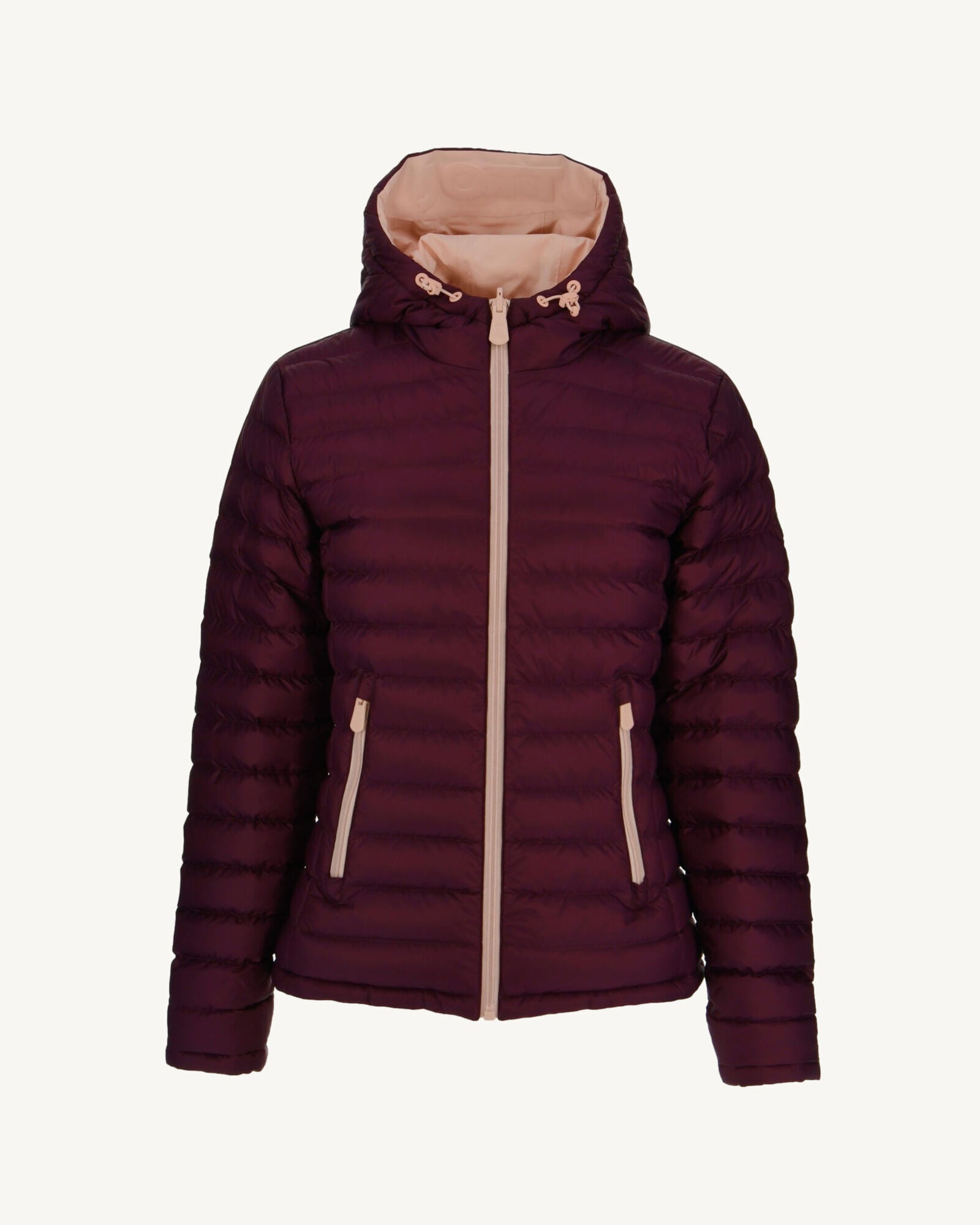Doudoune réversible Rose pale/Aubergine Vienne - JOTT - 2