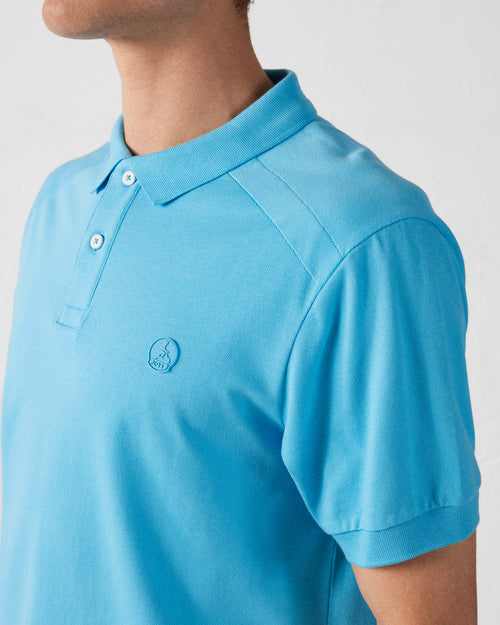Katoenen polo Blauw horizon Alvaro - JOTT - 3