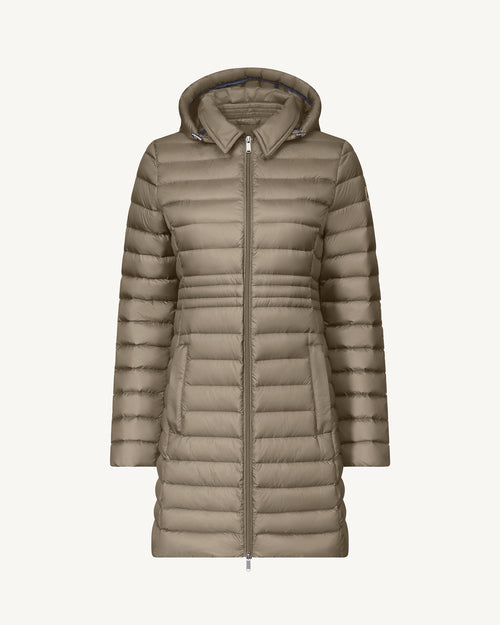 Doudoune longue à capuche Taupe Vero 2.0 - JOTT - 2