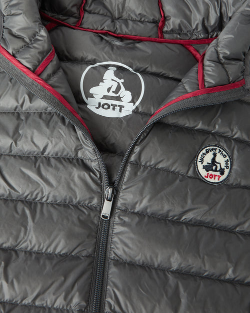 Doudoune sans manches à capuche Anthracite Pat - JOTT - 4