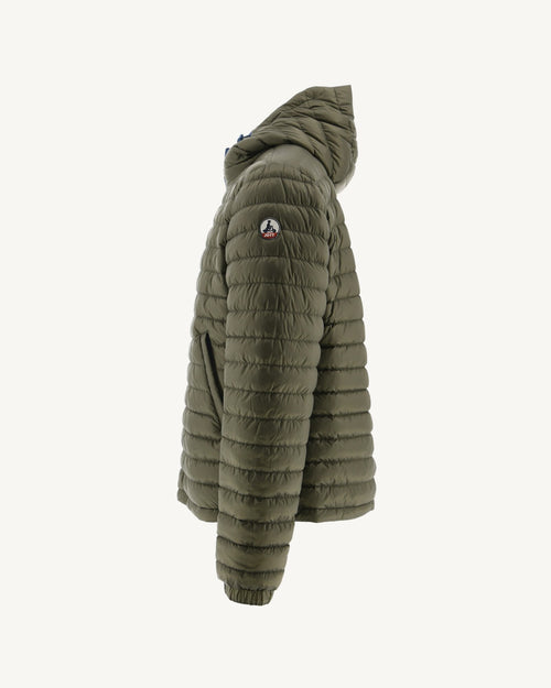 Doudoune réversible à capuche Bleu jeans/Army Bergen - JOTT - 3