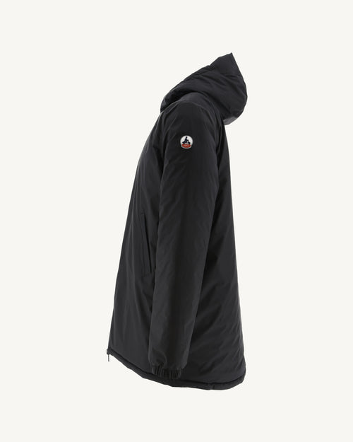 Doudoune longue réversible à capuche Noir/Gris clair Amsterdam - JOTT - 4