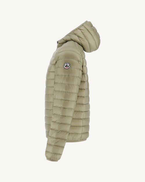 piumino leggero kaki con cappuccio Nico - JOTT - 2