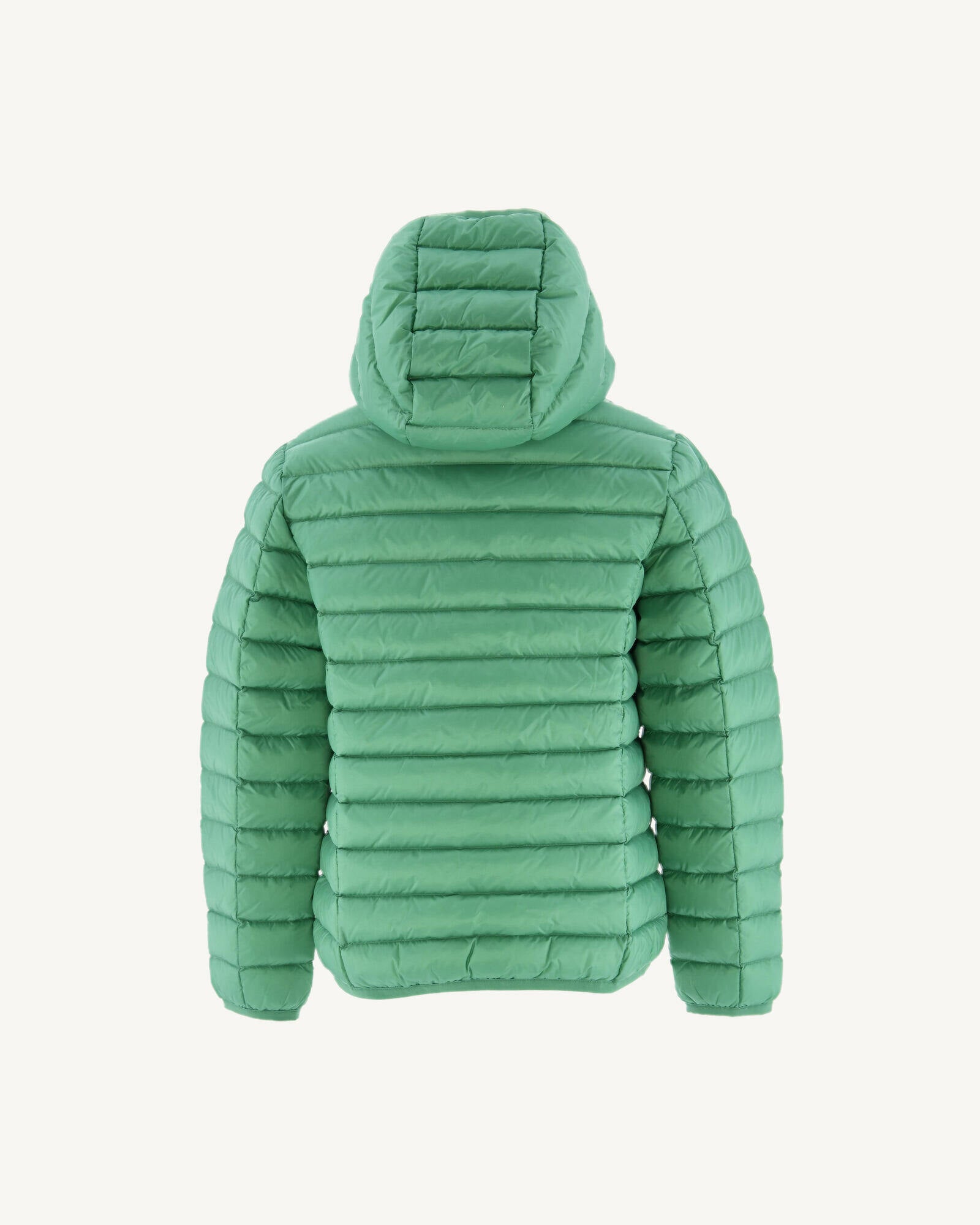 green lightweight puffer jacket