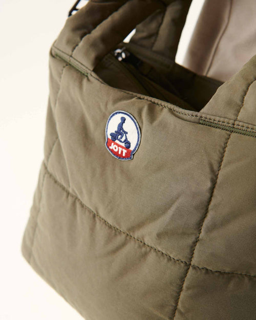 Mini tote-bag en coton gratté Army Nuna - JOTT - 5