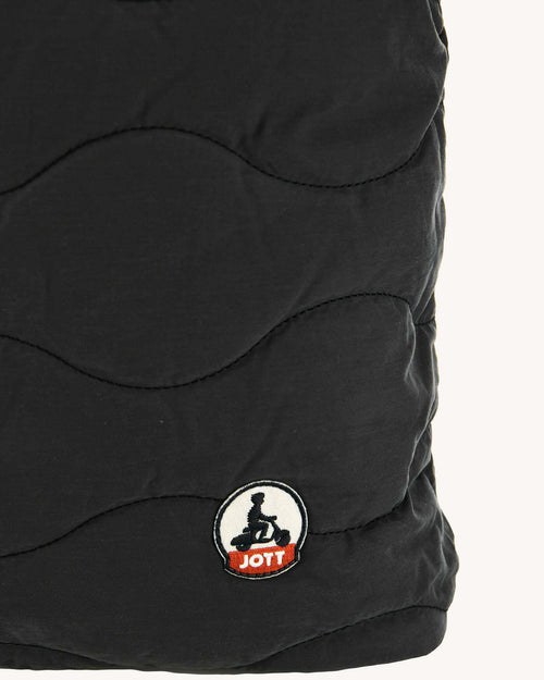 Maxi tote-bag en coton matelassé Noir Aponi - JOTT - 3