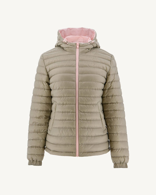Doudoune réversible à capuche Rose clair/Beige Vienne - JOTT - 2