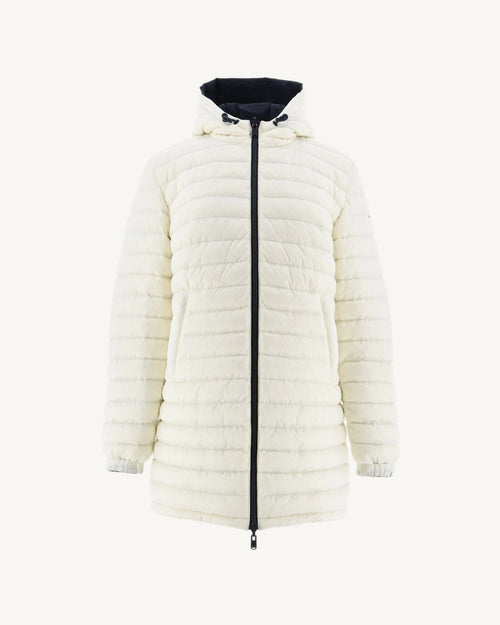 Doudoune longue réversible Marine/Blanc Roma - JOTT - 2