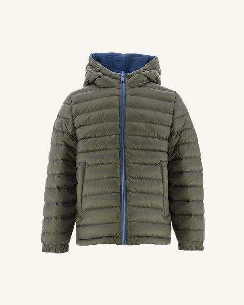 Doudoune réversible Bleu jeans/Army enfant Zurich - JOTT - 2