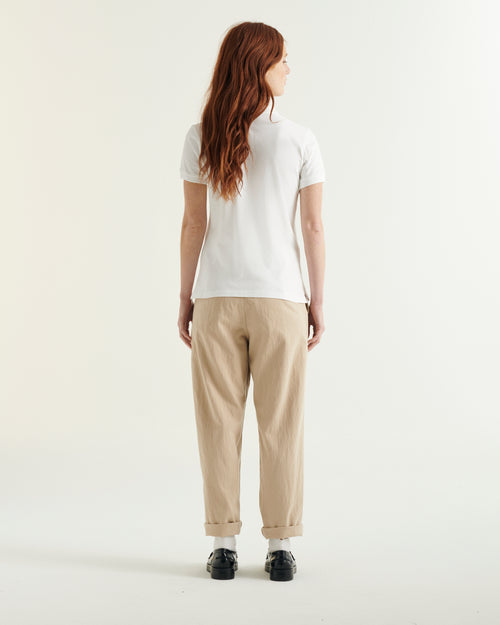 Polo-Shirt aus biologischer Baumwolle Blanc Franca - JOTT - 2