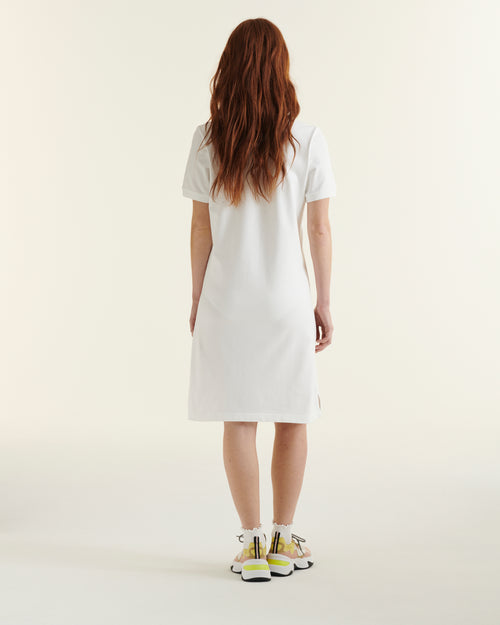 Polokleid aus biologischer Baumwolle Blanc Palma - JOTT - 2