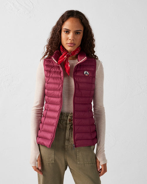 daunenjacke leicht ärmellos Pflaume Seda - JOTT - 3