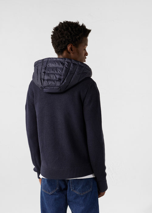 daunenjacke aus zwei Materialien Marine Jumping - JOTT - 4