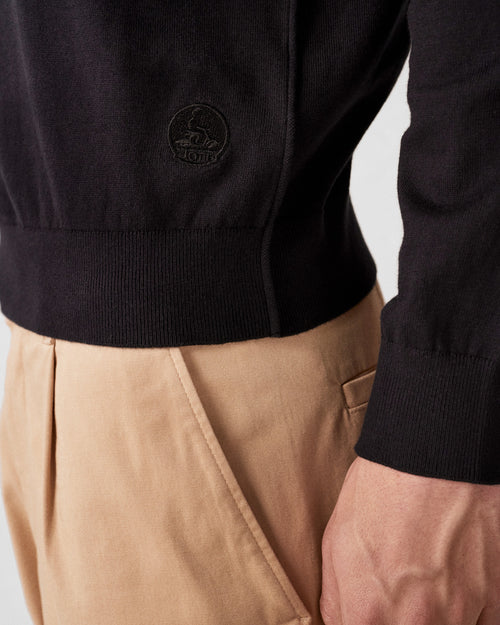 Strickpullover mit Rundhalsausschnitt Schwarz Hadrien - JOTT - 3