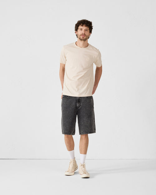 T-Shirt mit Rundhalsausschnitt aus Baumwolle Sand Espar - JOTT - 5