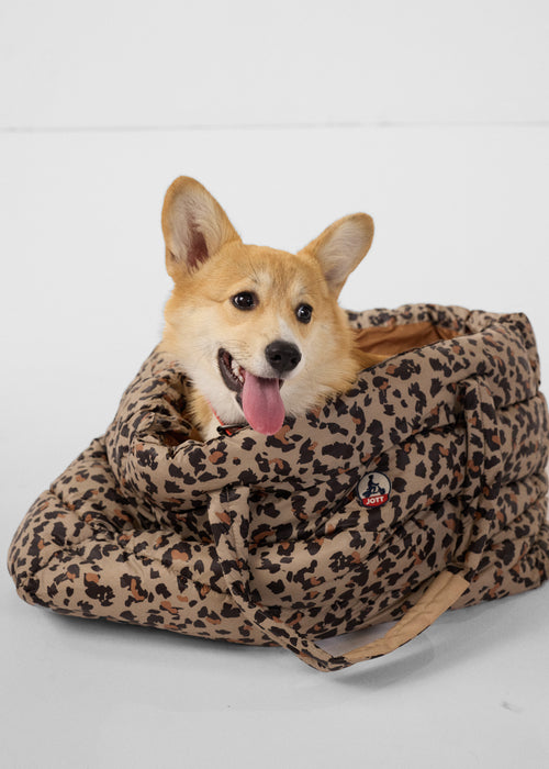 Maxi totebag Leopard beige Leina print - JOTT - 5