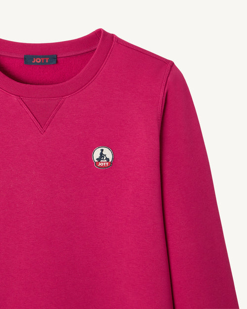 Sweatshirt aus Bio-Baumwolle Kirschrosa Elvas - JOTT - 2