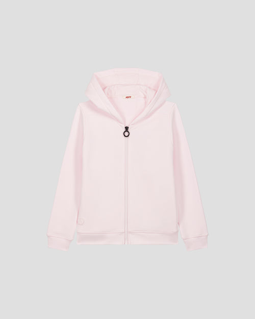 Kinderjacke mit Reißverschluss und Kapuze Petal Pink Arie - JOTT - 2