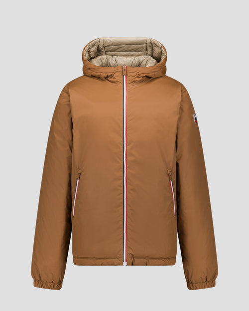 daunenjacke wendbar Roter Zucker/Beige Brummen - JOTT - 2