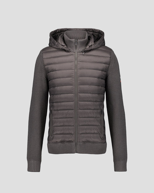 daunenjacke aus zwei Materialien Anthrazit Jumping - JOTT - 2