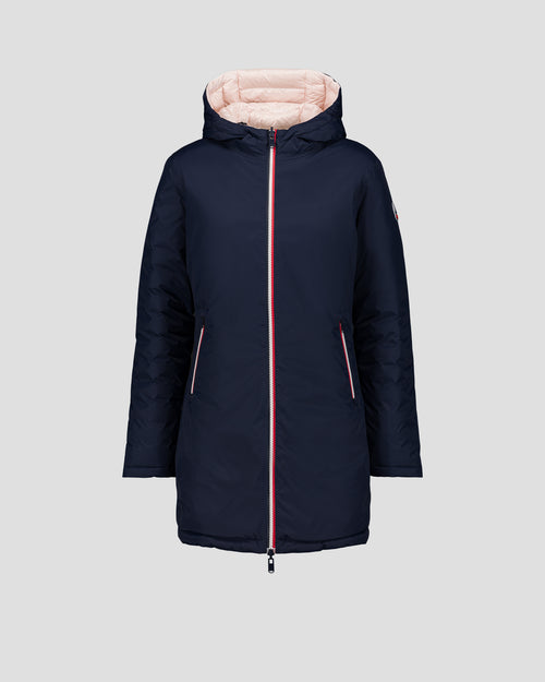 daunenjacke lang reversibel Marine/rosa Petal Verone - JOTT - 2