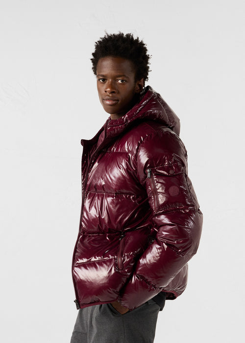 daunenjacke mit Kapuze Extreme Kälte Kirsche schwarz Java lackiert - JOTT - 3