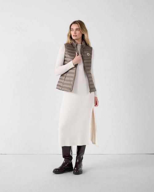 daunenjacke leicht ärmellos Taupe Seda - JOTT - 3