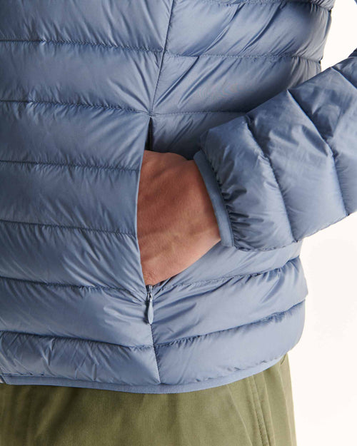 daunenjacke leicht mit Kapuze Verwaschenes Blau Nico - JOTT - 2